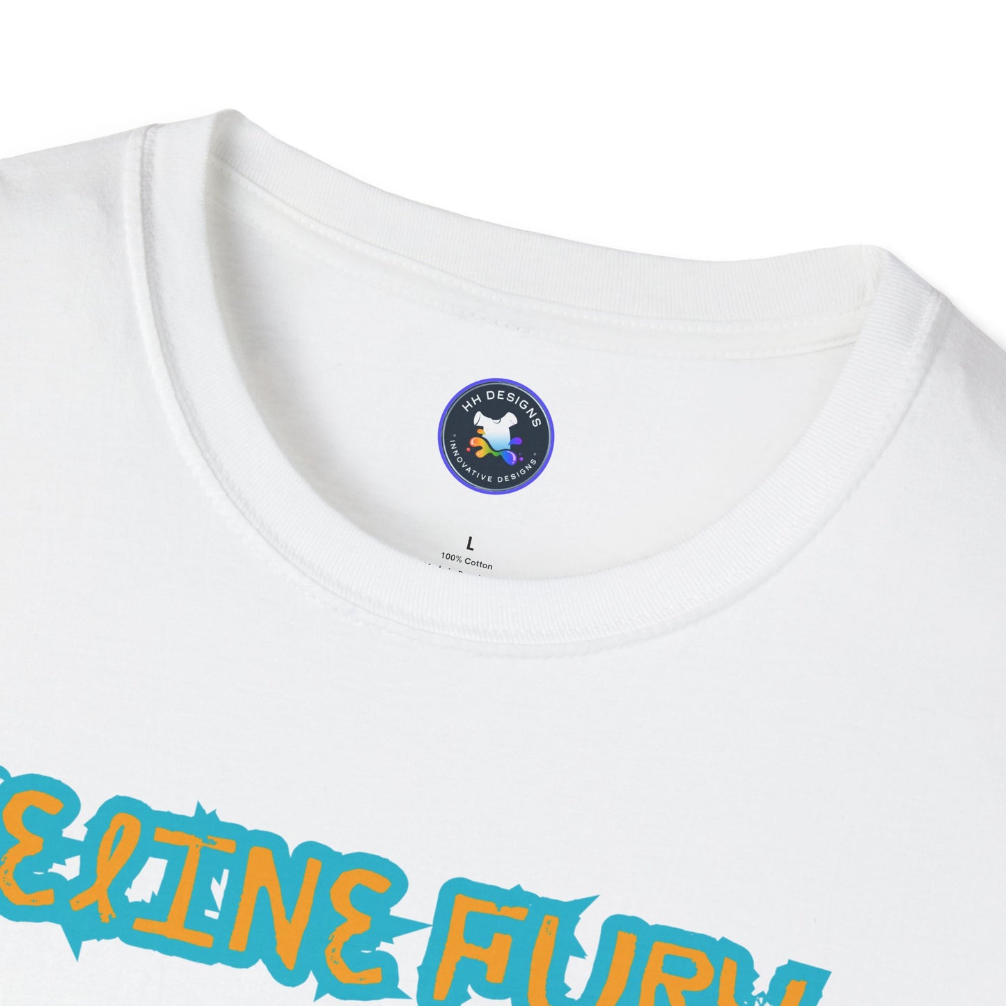 Funny Cat T-Shirt - 'Feline Fury Beware' Unisex Softstyle Tee