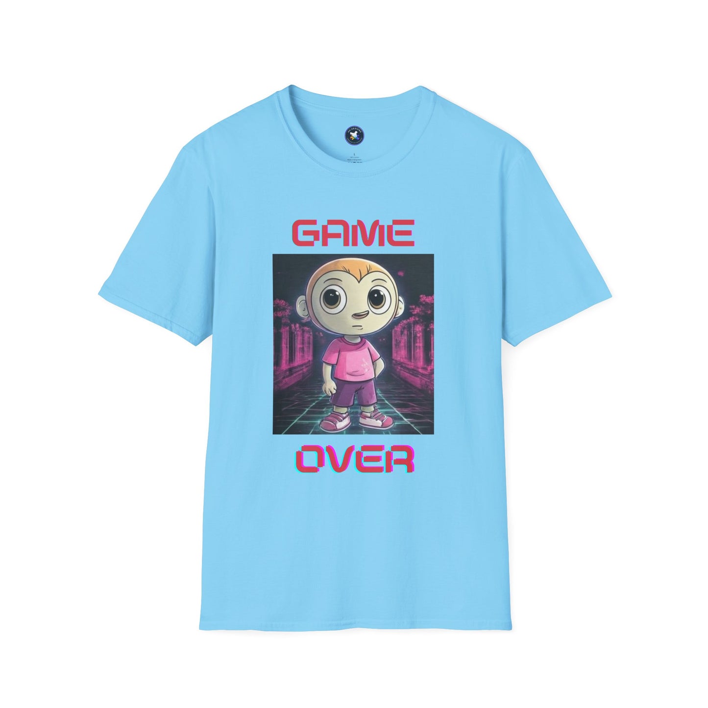 Game Over Unisex Softstyle T-Shirt - Fun Gamer Tee for Casual Wear