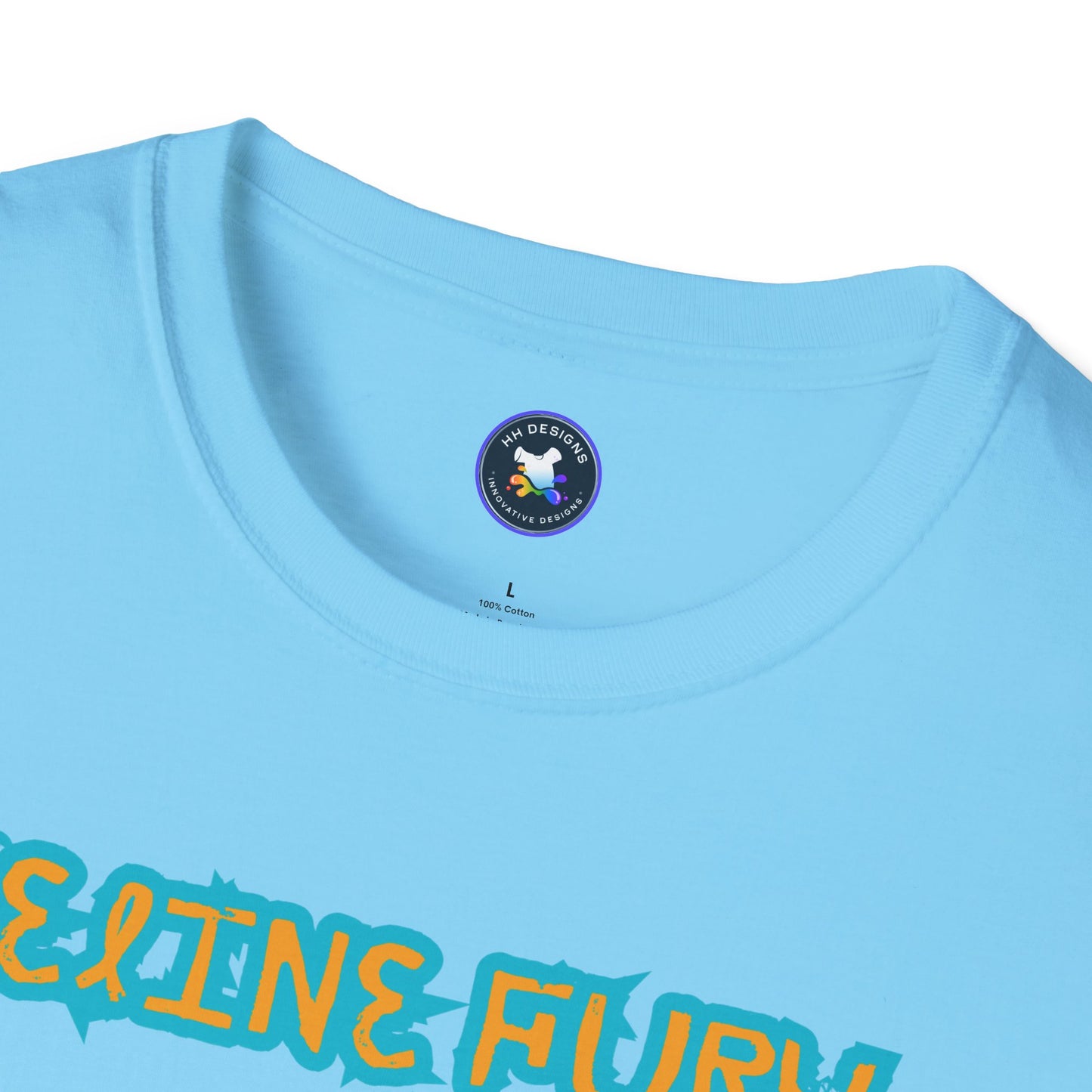 Funny Cat T-Shirt - 'Feline Fury Beware' Unisex Softstyle Tee