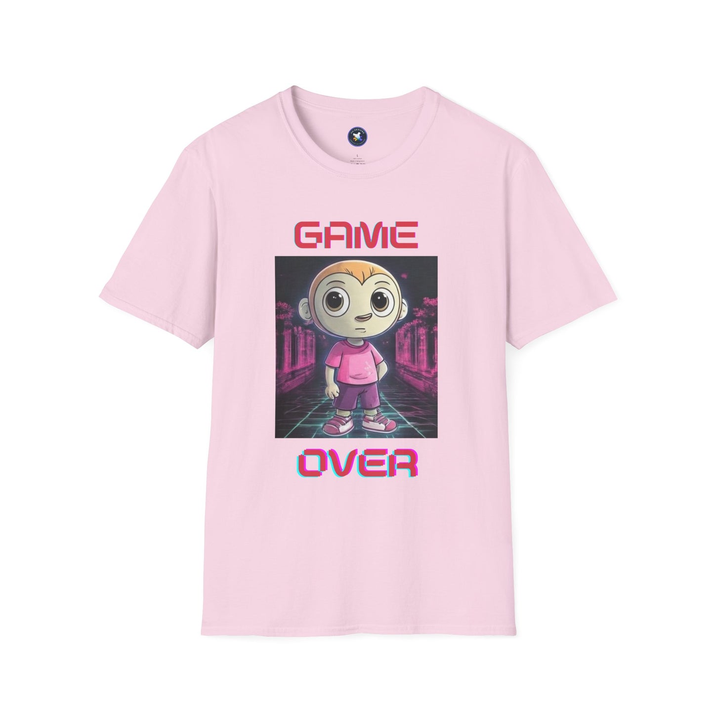 Game Over Unisex Softstyle T-Shirt - Fun Gamer Tee for Casual Wear